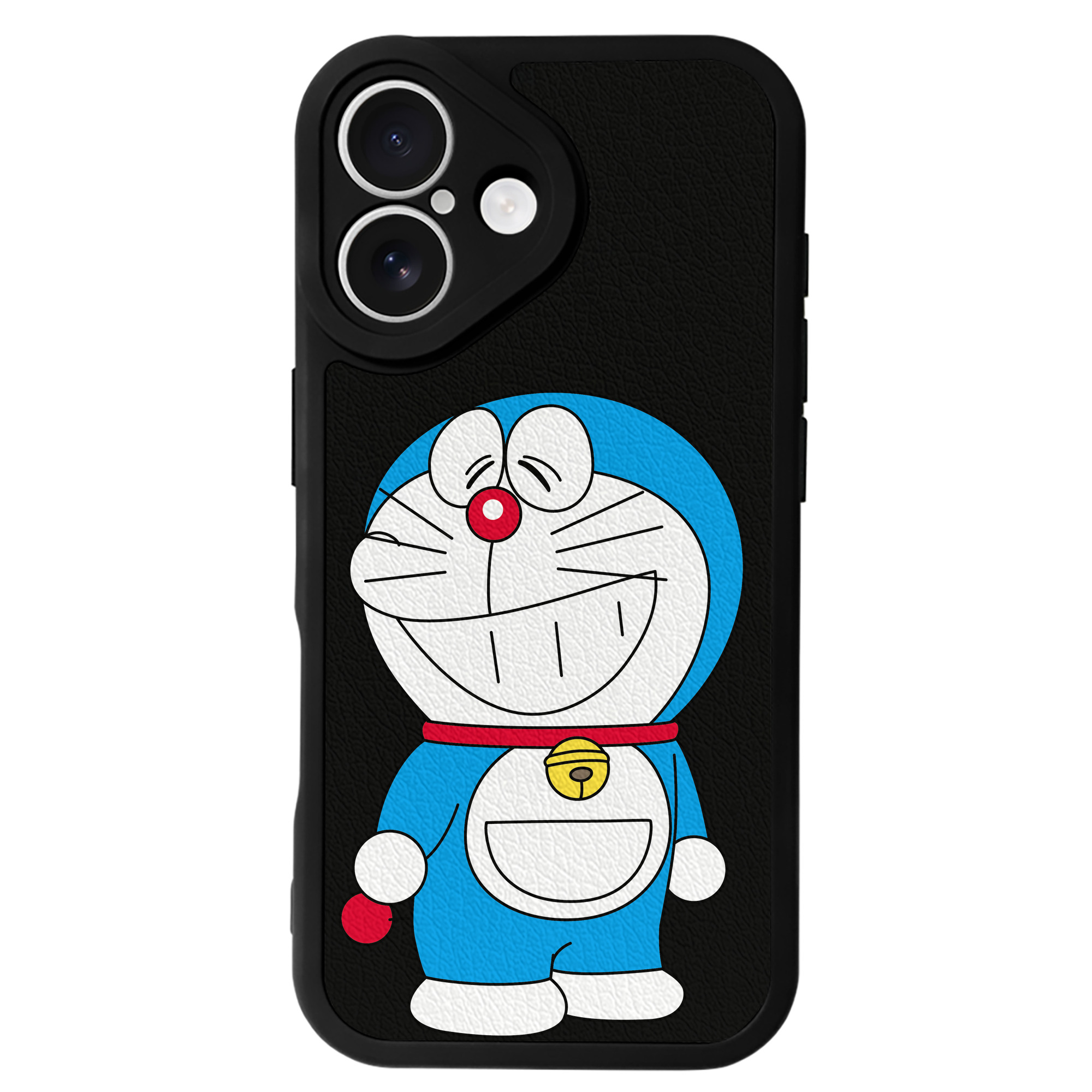 （画像用） ドラえもん Doraemon 【iPhone 16シリーズ対応】シリコンスマホケース（レザー調） 材質：シリコン